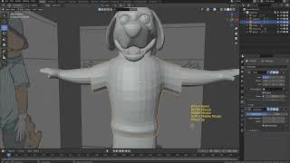 stylized dog humanoid character modeling in Blender (Part-2)