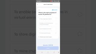 what is the main purpose of social VR platform | Marina Protocol Crypto Airdrop Answers | Quiz Ans