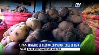 Ministro de Agricultura se reunió con representantes de los productores de papa