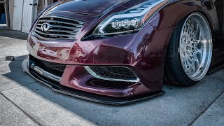 G37 IPL CARBON FIBER FRONT SPLITTER ( OUTCAST GARAGE)