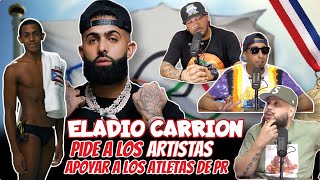 ELADIO CARRION Pide a los ARTISTAS Apoyar a los ATLETAS DE PR en las OLIMPIADAS