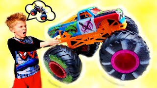 Папа не ЖАДНИЧАЙ отдай мои Машинки МОНСТР ТРАКИ Hot Wheels Play in the Mud