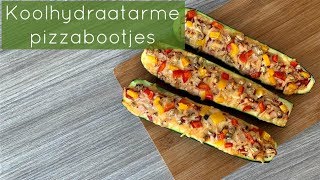 Koolhydraatarme pizzabootjes | Carin Pool Voedingsbureau