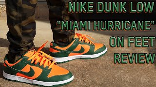 Miami Hurricane Dunk Low On Feet Review