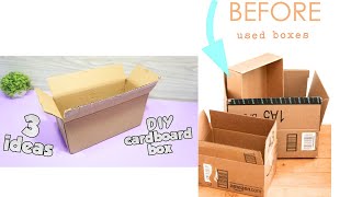 Recycled beautiful cardboard Boxes | Organizers I DIY I @rituslifestyle