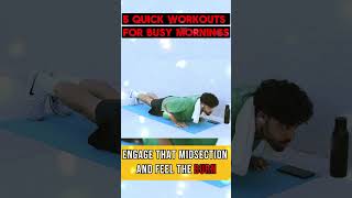 5 Quick workouts for busy Mornings #shortsviral #workout #morning