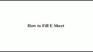 FBISE PAPER PATTERN... HOW TO FILL E-SHEET....