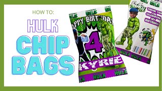 Chip Bag Party Favors | How to Make Custom Chip bags | Work With Me