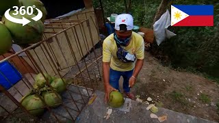 How to Open a Young Coconut? Buko prepared by a pro in Ternate Cavite by the Kaybiang Tunnel