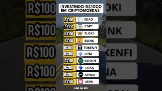 INVESTINDO R$1000 EM CRIPTO