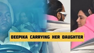 Deepika padukone seen with daughter| Dua Ranveer Deepika padukone spotted with dua|#deepikapadukone