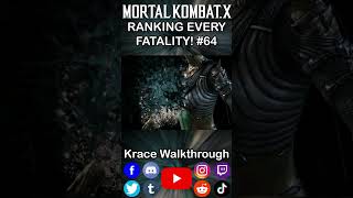 Ranking Every Fatality 64 -Mortal Kombat X #gaming #shorts #fyp #masterpiece