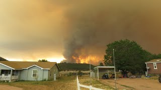 2021 (Fri) Backbone Fire from Strawberry, Arizona