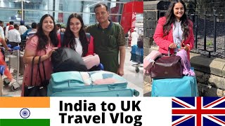 INDIA TO UK - Travel Vlog  | Delhi to Manchester |  #student #travel #studyabroad #uk #mastersinuk