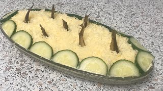 Очень вкусный Салат со Шпротами на Праздничный стол!