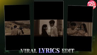 Viral Trending Aesthetic Lyrics Video Editing | Aesthetic Lyrics reels Edit in Inshot Video Editor