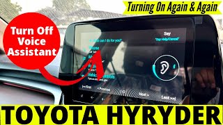 Solved: How to Turn Off Voice Assistant in Toyota Urban Cruiser Hyryder? Voice assistant problem