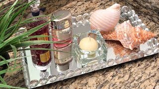 Diy Vanity Mirrored Tray -  Easy