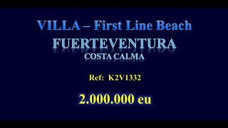 property for sale spain   fuerteventura   villa first line beach 2 000 000 eu