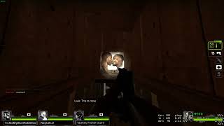 (left 4 dead 2 spray) 2 dark-skinned guys kissing each other