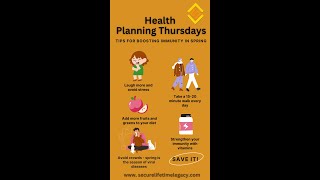 Health Planning Thursdays | Tips for Boosting Immunity in Spring