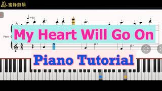 My Heart Will Go On Piano Tutorial My Heart Will Go On Celine Dion Piano