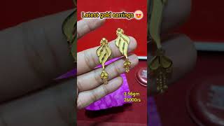 latest gold earrings designs long earrings || stud earrings designs 2024 with price | new earrings |