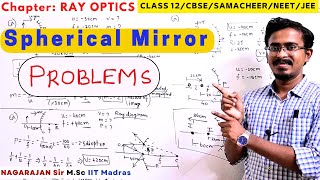 #8 Problems Spherical mirror One Shot Part 2 | Mirror equation | Ray Optics class 12 JEE NEET