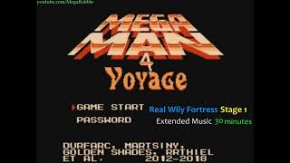 Mega Man 4 Voyage - Real Wily Fortress Stage 1 Music (ROM hack unofficial)