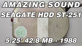 Seagate ST 251 vintage HDD amazing sound