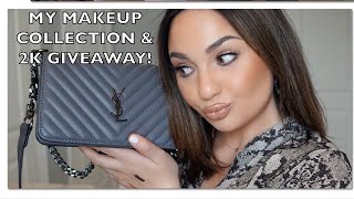 MY ENTIRE MAKEUP COLLECTION & VANITY TOUR *2K GIVEAWAY* | Daniela Minervini