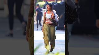 Sasha Obama looking effortlessly stylish in a casual outfit at the University of Southern California