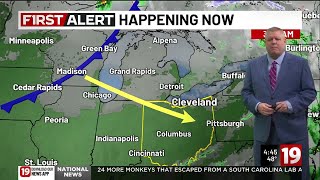 Northeast Ohio Weather: Windy today; risk of a few p.m. showers