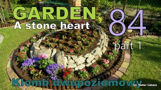 🌻GARDEN DESIGN(84) - Super flower bed - Forming a pine - Garden Inspirations, A Stone heart