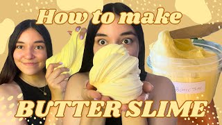 how to make THE PERFECT butter slime / tutorial🧈