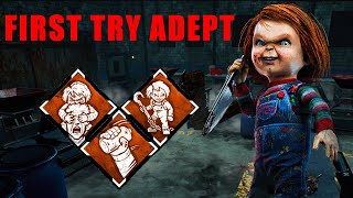 GETTING FIRST TRY CHUCKY ADEPT AND BONUS GAME - Dead by Daylight Chucky build showcases gameplay.