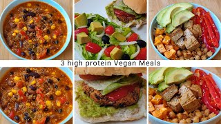 3 High Protein Vegetarian Dinners