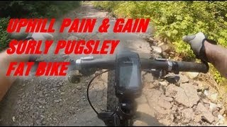 Uphill Pain and Gain. Surly Pugsley Fat Bike. Gopro Hero2.