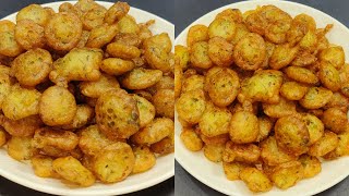 No Soda, No Eno, Just 1 Cup Rice, Make Crispy Pakode In 5 Minutes | Raw Rice Recipe | Crispy Pakore