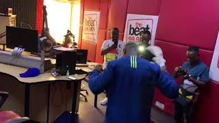 Zlatan Dances Zanku Legwork at Beat FM