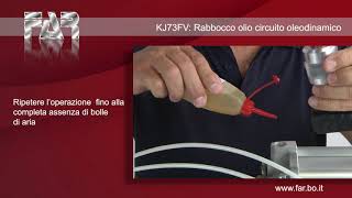 KJ 73FV - Rabbocco olio nel circuito oleodinamico