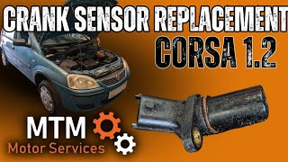 Vauxhall Corsa 1.2 crank position sensor replacement