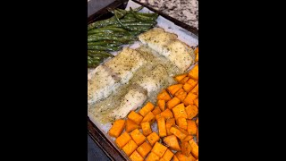 Sheet Pan Barramundi with Fall Veggies❗️#shorts  #recipe #health #food  #simple #fish #delicious