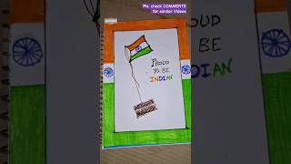 Tricolor #independenceday Flag card CreationIndependenceSpecial How to make tricolor flagcard#shorts