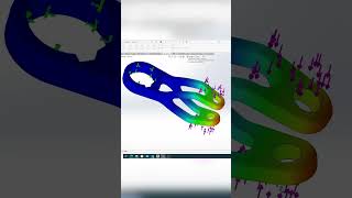 static simulation #design #cad #cadsoftware #3d #solidworks #solidworksdrawing