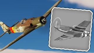 "He's Just Playing With Us" [FW 190 D & P-51 Mustang Go Head to Head]