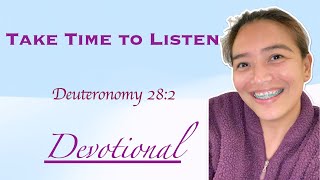 Take Time to Listen | Deuteronomy 28:2 AMP | Daily Devotional with Cille | Pastor Joseph Prince