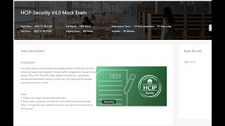 HCIP-Security V4.0 Mock Exam Latest Practice Dumps