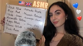 ASMR ~ APRENDIENDO INGLÉS PT3 👩‍🏫🇬🇧🇺🇸💙🤍❤️📝 #asmr