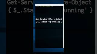 PowerShell One Liner List Running Services #powershell #techtip #oneliner #tutorial #sysadmin